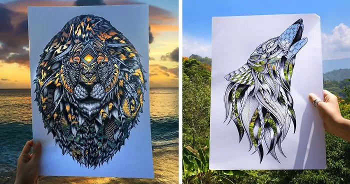 41 Incredibly Detailed Animal Drawings By Faye Halliday