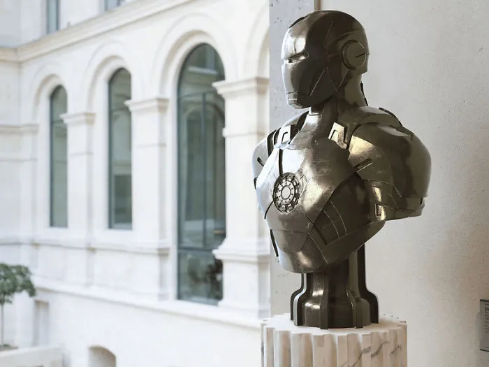 Artist Makes An Exhibition Showing Super Heroes In Sculptures