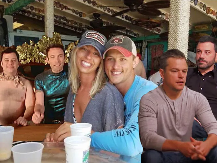 Couple Asks Internet To Photoshop Out Shirtless Guy From Engagement Photo, Regrets It Immediately