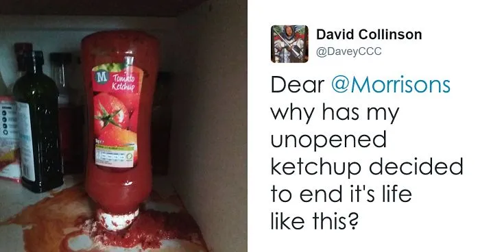 Guy Complains To Supermarket That His Unopened Ketchup Exploded, Store Responds And Hilarity Ensues