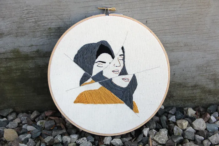 I Embroidered Fractured Portraits Of Women Showing The Complex Feelings I Experienced After The Election