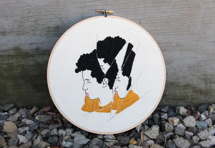 I Embroidered Fractured Portraits Of Women Showing The Complex Feelings I Experienced After The Election