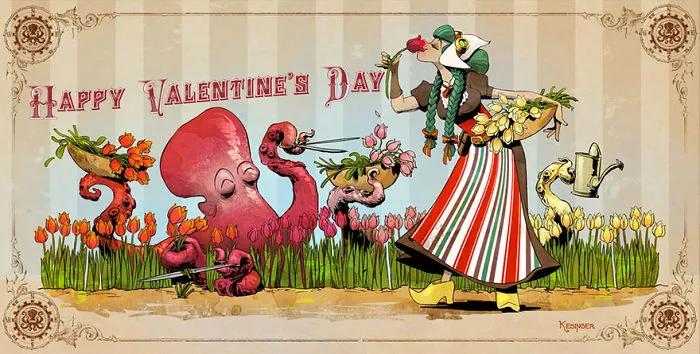 Un ilustrador de Disney imagina a una vida con una mascota pulpo y es tan adorable (+10 imágenes)