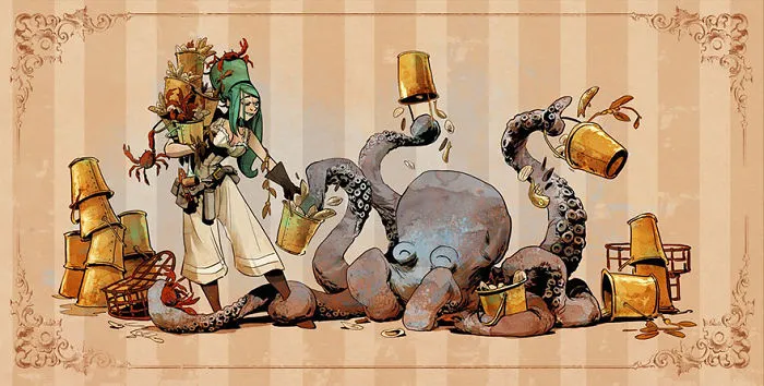 Disney Illustrator Imagines A Life With A Pet Octopus, And It's Just Too Adorable (79 Pics)