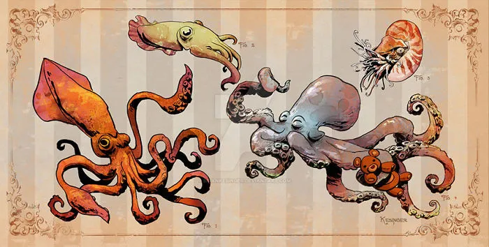 Disney Illustrator Imagines A Life With A Pet Octopus, And It's Just Too Adorable (79 Pics)