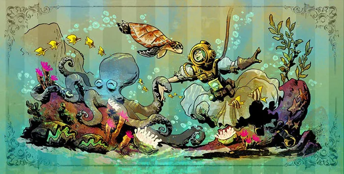 Disney Illustrator Imagines A Life With A Pet Octopus, And It's Just Too Adorable (79 Pics)