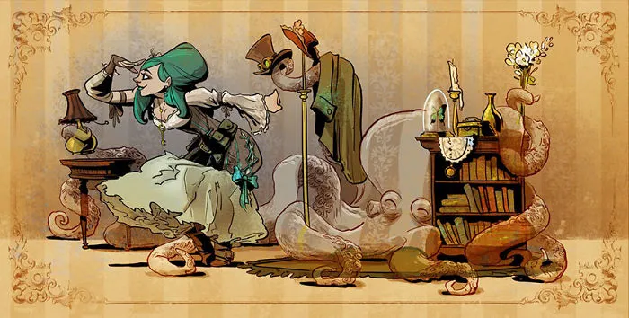 Disney Illustrator Imagines A Life With A Pet Octopus, And It's Just Too Adorable (79 Pics)