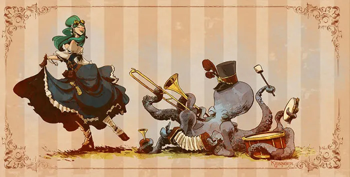 Disney Illustrator Imagines A Life With A Pet Octopus, And It's Just Too Adorable (79 Pics)