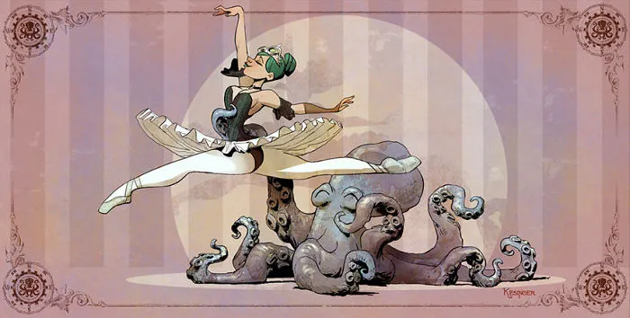 Disney Illustrator Imagines A Life With A Pet Octopus, And It's Just Too Adorable (79 Pics)