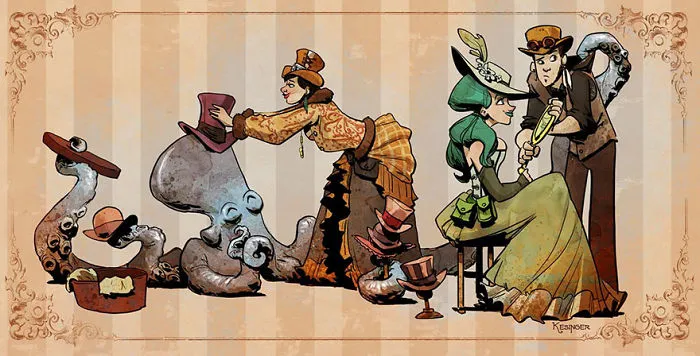 Disney Illustrator Imagines A Life With A Pet Octopus, And It's Just Too Adorable (79 Pics)
