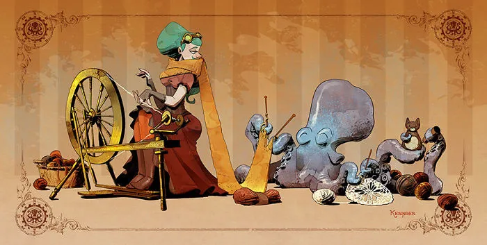Disney Illustrator Imagines A Life With A Pet Octopus, And It's Just Too Adorable (79 Pics)
