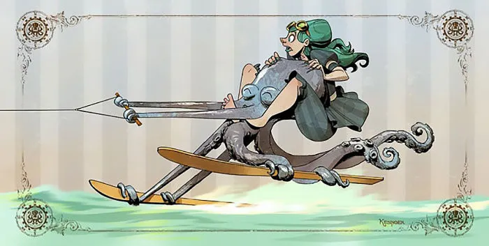 Disney Illustrator Imagines A Life With A Pet Octopus, And It's Just Too Adorable (79 Pics)