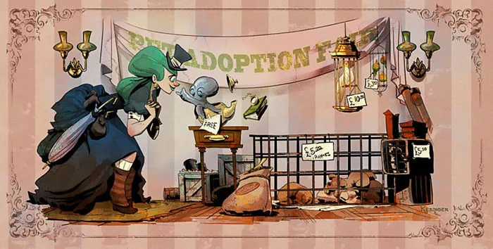 Un ilustrador de Disney imagina a una vida con una mascota pulpo y es tan adorable (+10 imágenes)