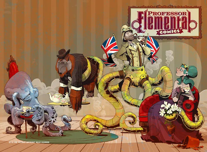 Disney Illustrator Imagines A Life With A Pet Octopus, And It's Just Too Adorable (79 Pics)