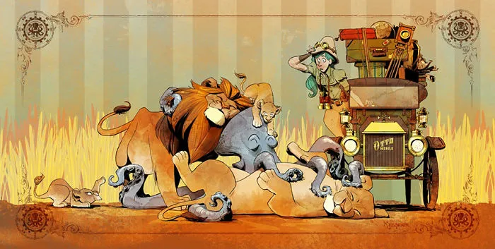 Disney Illustrator Imagines A Life With A Pet Octopus, And It's Just Too Adorable (79 Pics)