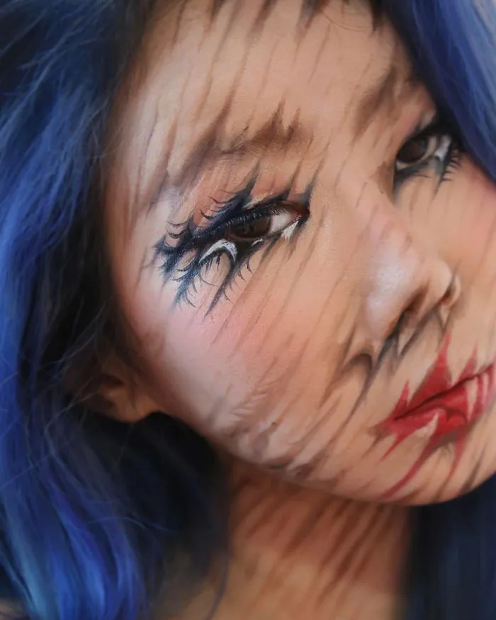 What This Artist Does To Her Face Will Seriously Mess With Your Mind