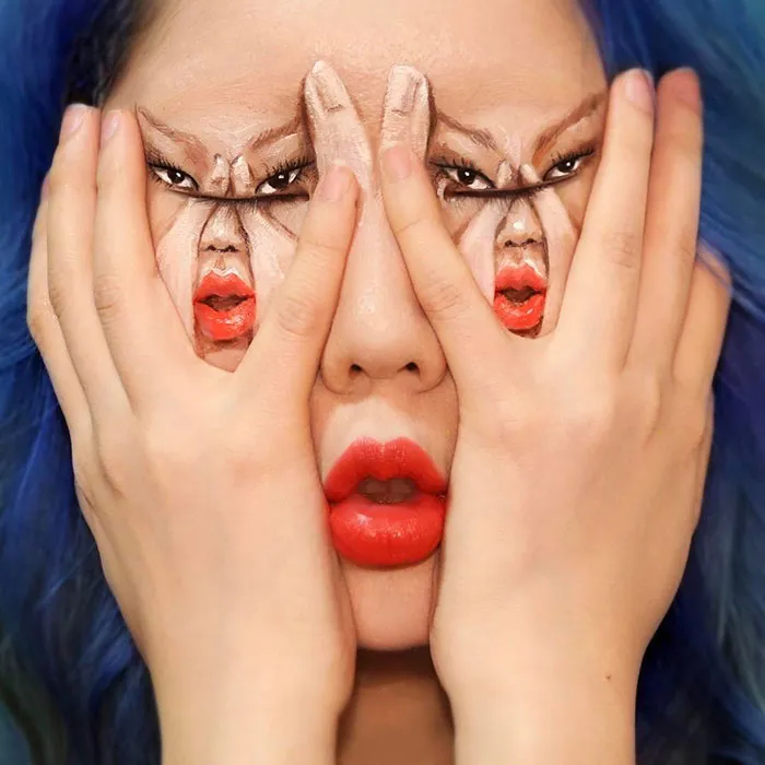 What This Artist Does To Her Face Will Seriously Mess With Your Mind