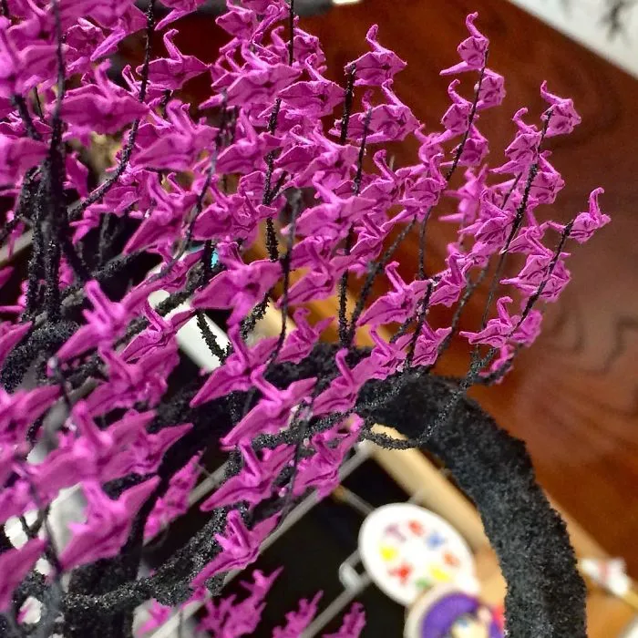 1000s Of Miniature Origami Cranes Turned Into Incredible Bonsai Trees By Naoki Onogawa