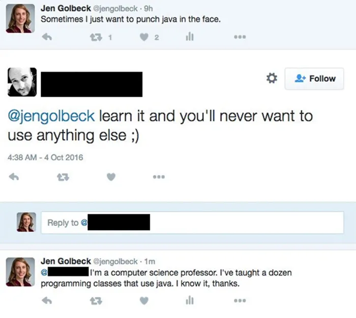Patronizing Programmer Gets Told