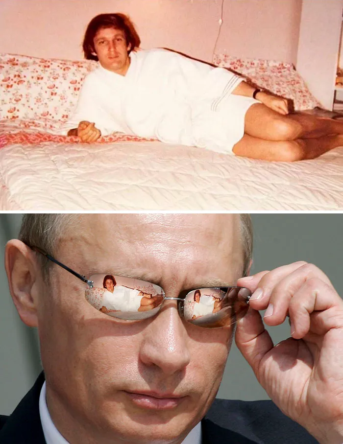 Donald Trump In A Bathrobe