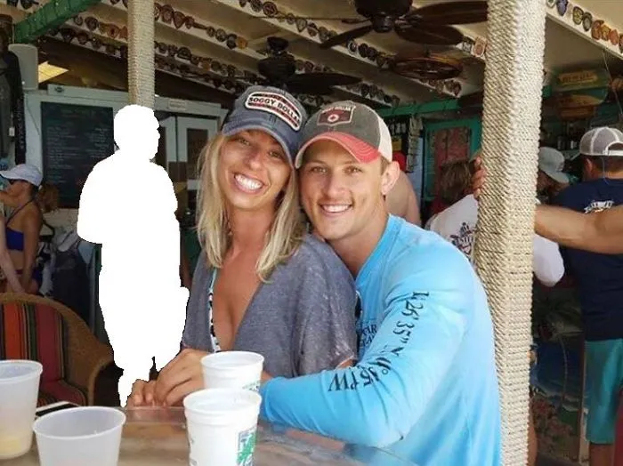 Couple Asks Internet To Photoshop Out Shirtless Guy From Engagement Photo, Regrets It Immediately