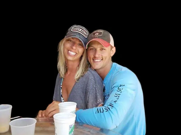 Couple Asks Internet To Photoshop Out Shirtless Guy From Engagement Photo, Regrets It Immediately