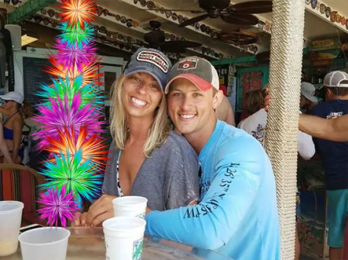 Couple Asks Internet To Photoshop Out Shirtless Guy From Engagement Photo, Regrets It Immediately