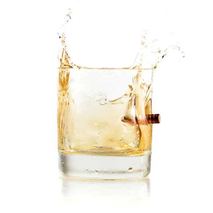 Take A Shot From This Hand-Blown Bulletproof Whisky Glass