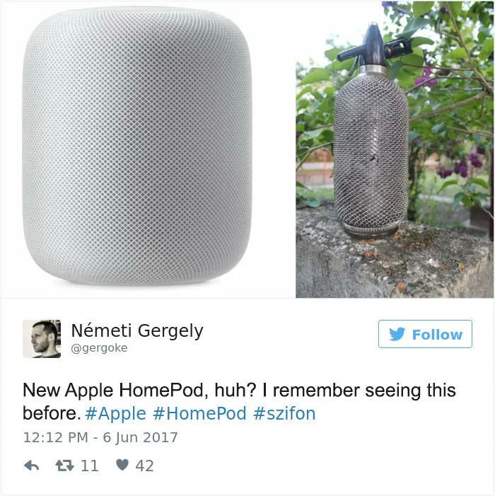 21 Of The Funniest Reactions To Apple's New Home Speaker Design
