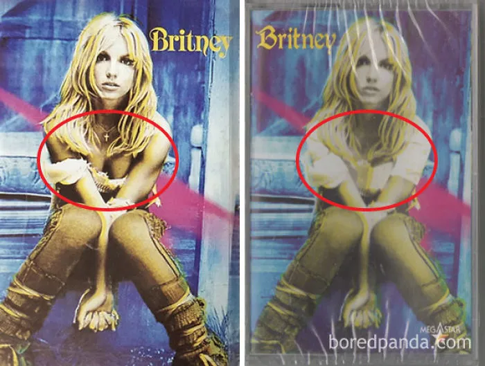 Comparison of product covers highlighting cultural differences between the West and Middle East.
