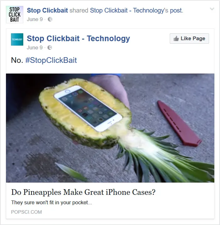 103 Times 'Stop Clickbait' Stopped Clickbait