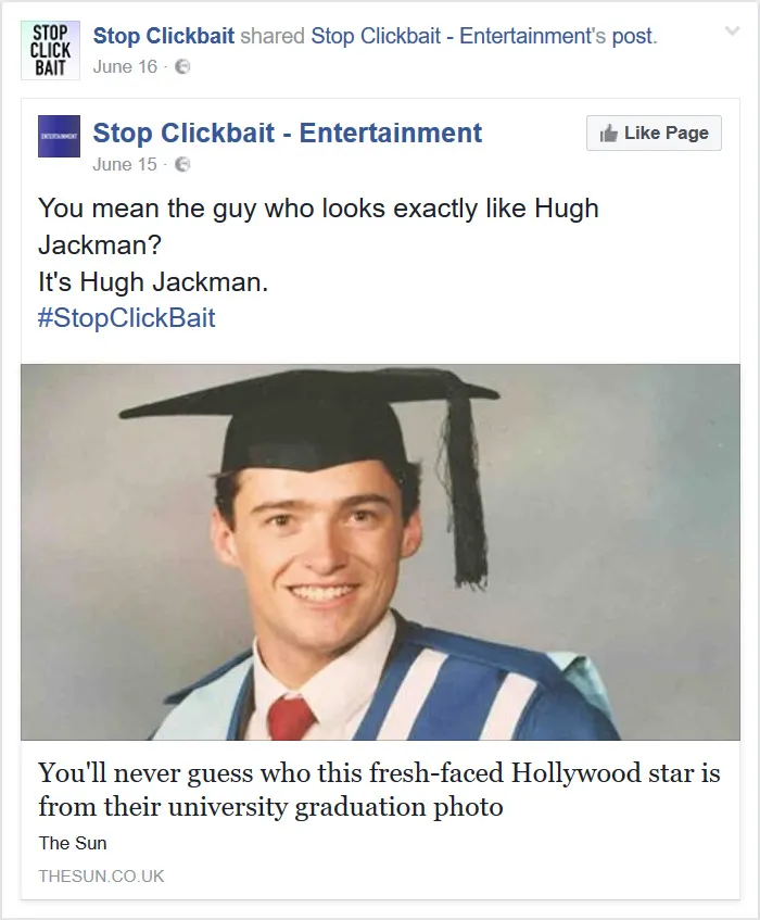 103 Times 'Stop Clickbait' Stopped Clickbait