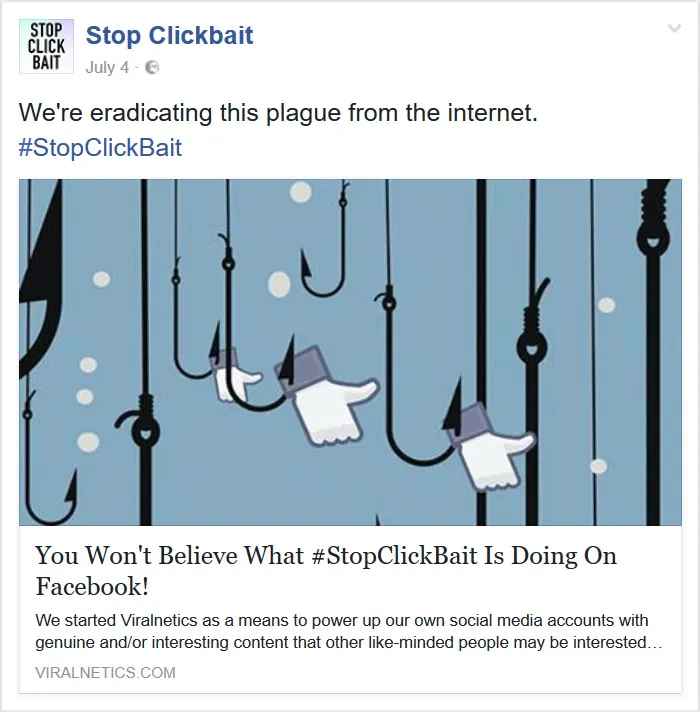 103 Times 'Stop Clickbait' Stopped Clickbait