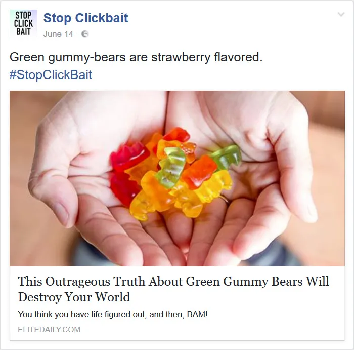 103 Times 'Stop Clickbait' Stopped Clickbait