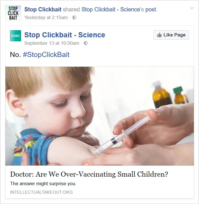 103 Times 'Stop Clickbait' Stopped Clickbait