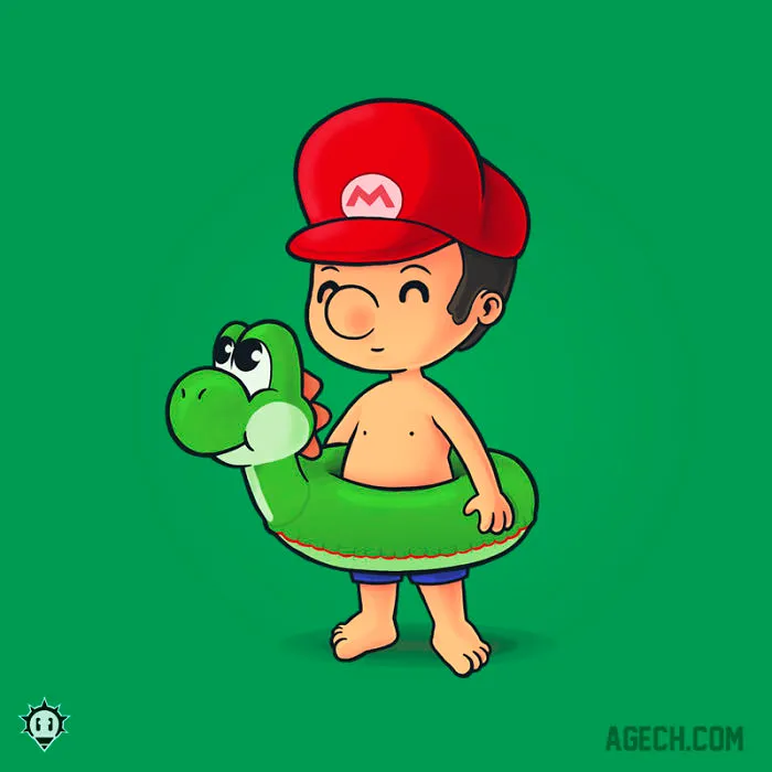 Super Mario Is Also Ready For Summer!
