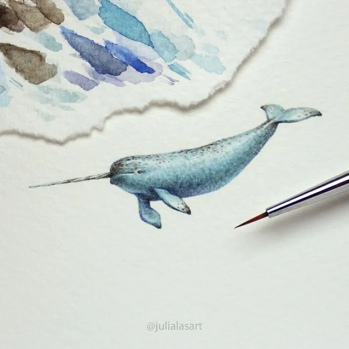 Empecé a hacer pinturas en miniatura porque no tenía tiempo para hacerlas más grandes, y ahora son mi pasión