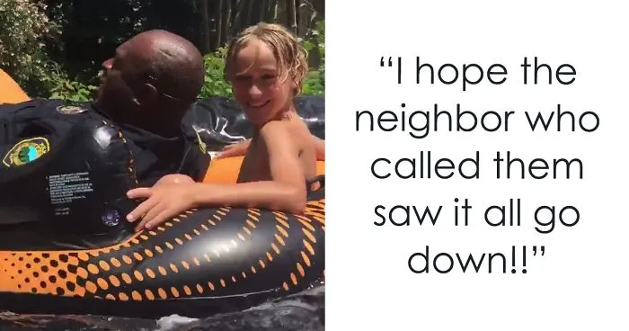 Neighbour Calls Police To Shut Down This Illegal Slip'N Slide, But Things Don't Go As Planned