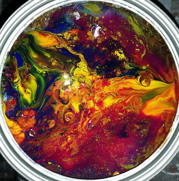Acid Tab. Unstirred Paint