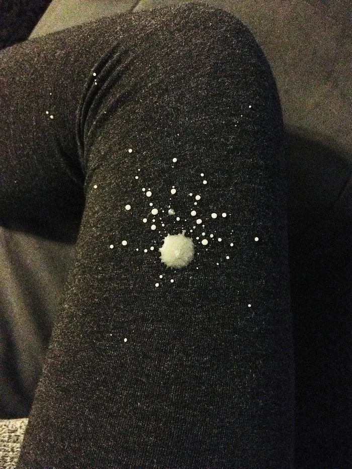 My Chocolate Wine Spill Made Art On My Yoga Pants