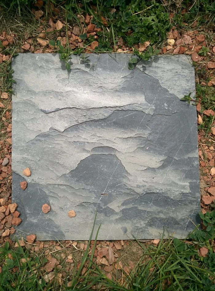 This Stepping Stone Looks Like A Painting Of Misty Mountains
