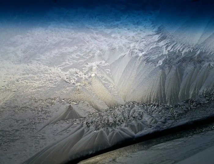 My Frozen Windshield Looks Like A Bob Ross Painting