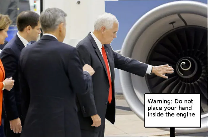 Mike Pence Ignores NASA’s ‘Do Not Touch’ Sign, And The Internet's Response Is Merciless