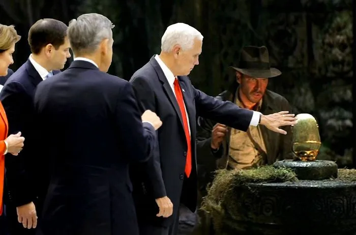 Mike Pence Ignores NASA’s ‘Do Not Touch’ Sign, And The Internet's Response Is Merciless