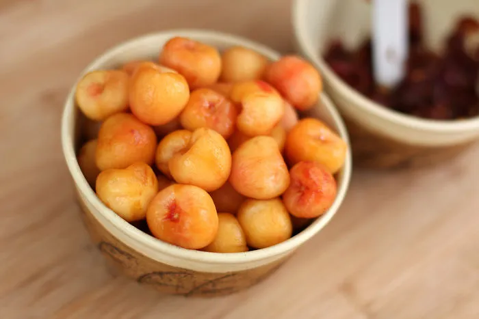 Peeled Cherries
