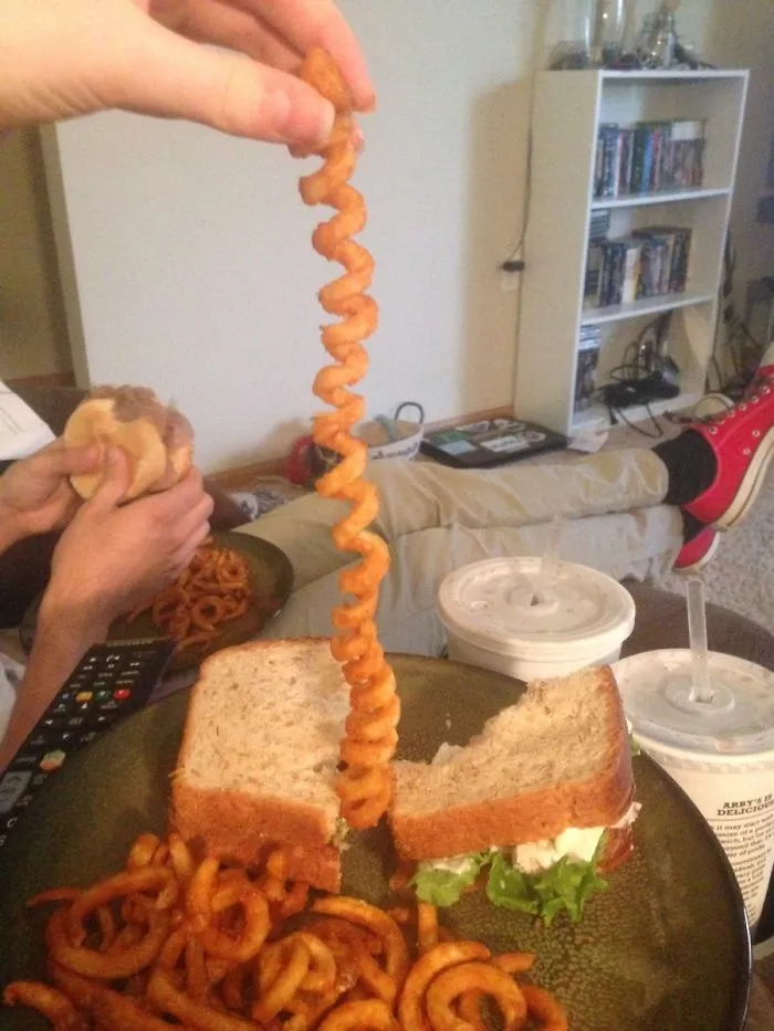 Patata frita gigante