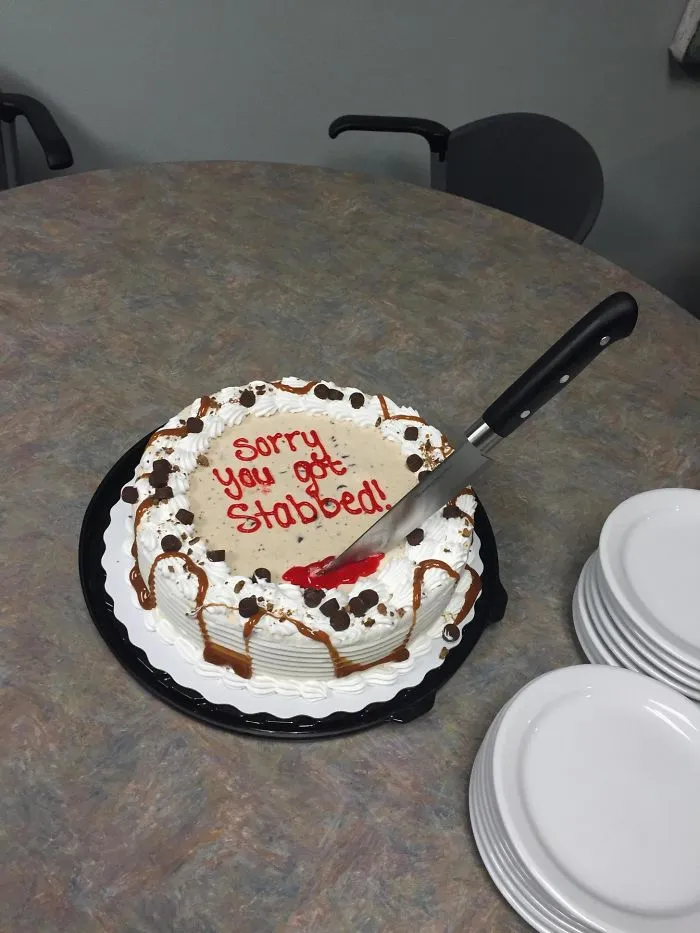 Co-Worker Gets Stabbed Last Week At A Bar. Today Is His First Day Back. I Work With Assholes