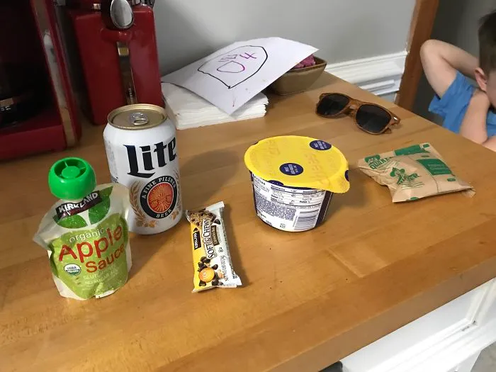 Mi hijo de 4 años me ha preparado este almuerzo para llevarme a trabajar