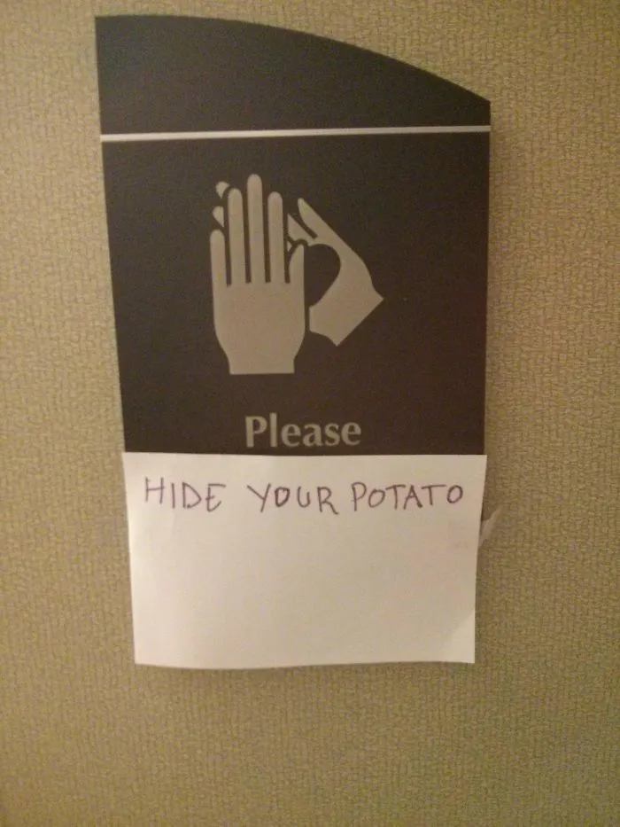 Por favor, oculta tu patata