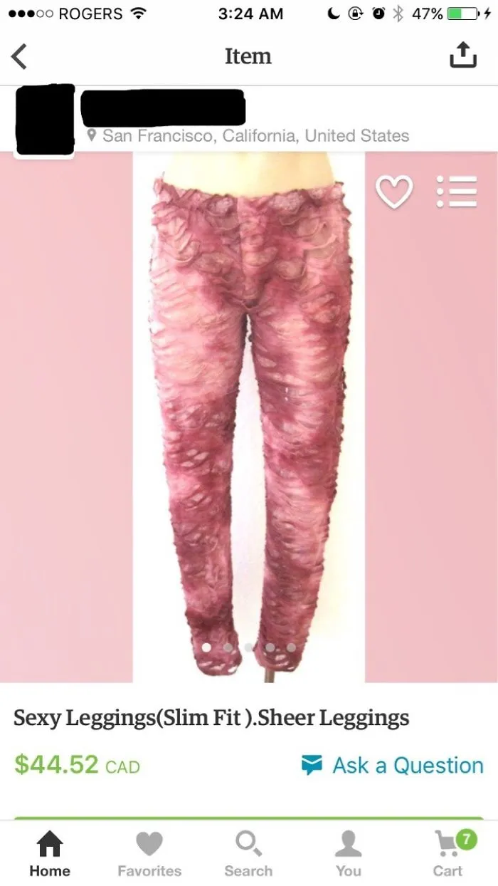 Leggings look piernas abrasadas